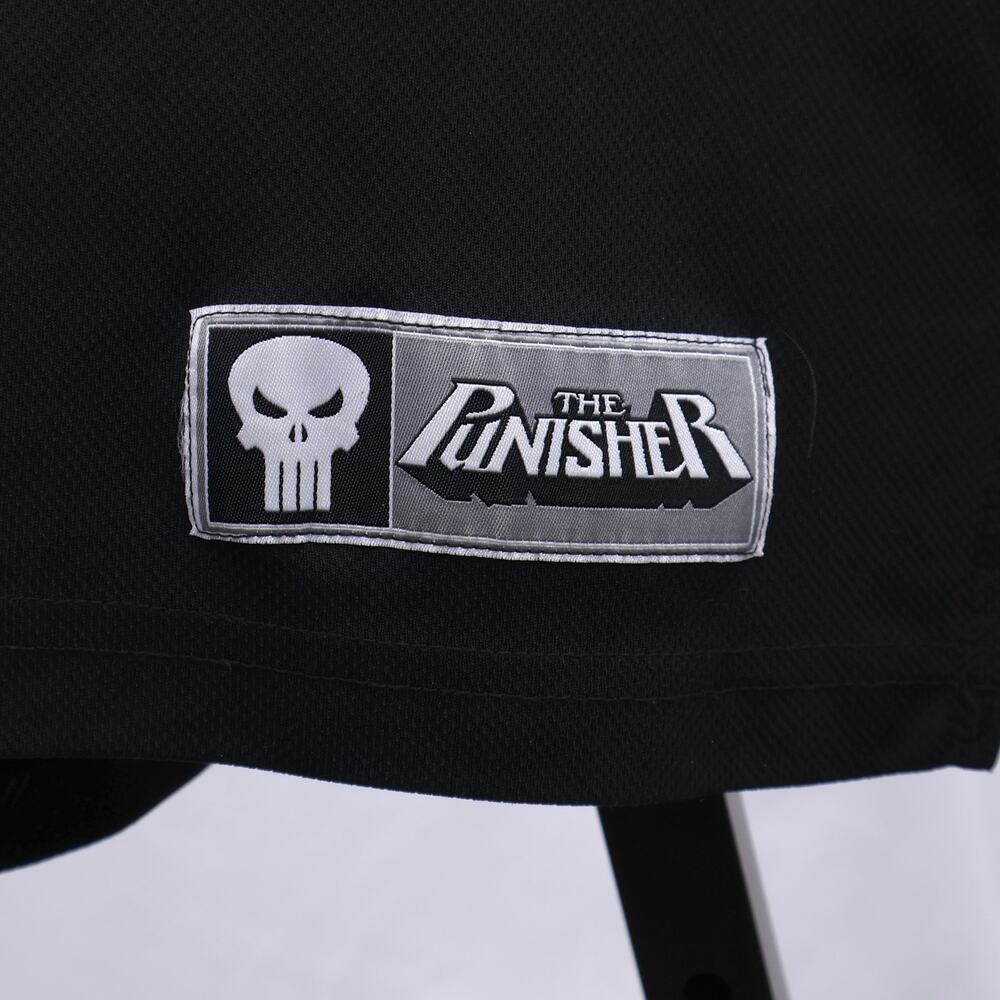 Marvel Punisher Football Jersey Mens 2XL Black Gray #74 Skull Graphic - Picture 6 of 6